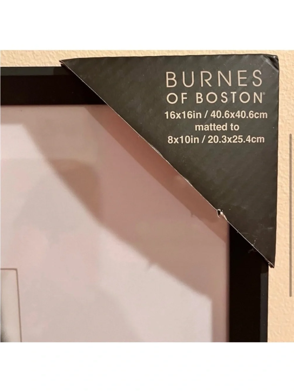 🆕- Burnes of Boston 16x16 Black Gallery Picture Frame.